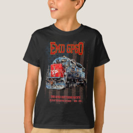 EMD GP60 Diesel Locomotief en Amerikaanse vlag T-shirt