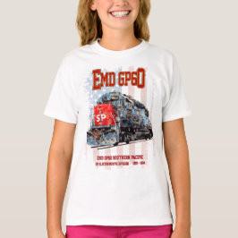 EMD GP60 Diesel Locomotief en Amerikaanse vlag T-shirt
