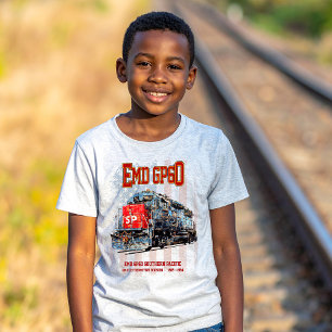 EMD GP60 Diesel Locomotief en Amerikaanse vlag T-shirt