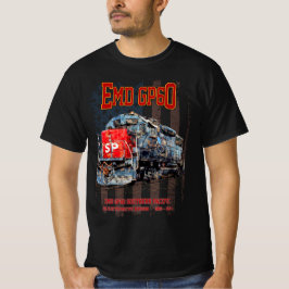 EMD GP60 Diesel Locomotief en Amerikaanse vlag T-shirt