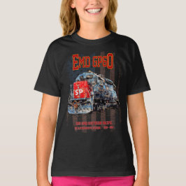 EMD GP60 Diesel Locomotief en Amerikaanse vlag T-shirt