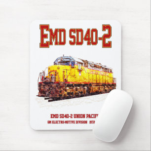  EMD SD40-2 Diesel Locomotive. Muismat