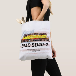EMD SD40-2 Diesellocomotief. Amerikaanse vlag Draagtas
