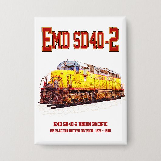  EMD SD40-2 Diesellocomotief Button (Voorkant)