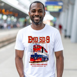 EMD SD-9-locomotief USA 250e verjaardagsuitvoering T-shirt
