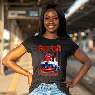 EMD SD-9-locomotief USA 250e verjaardagsuitvoering T-shirt