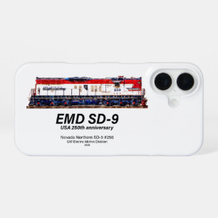 EMD SD-9 USA 250e verjaardag erfgoedlocomotief iPhone 16 Hoesje