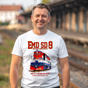 EMD SD-9 USA 250e verjaardag erfgoedlocomotief T-shirt