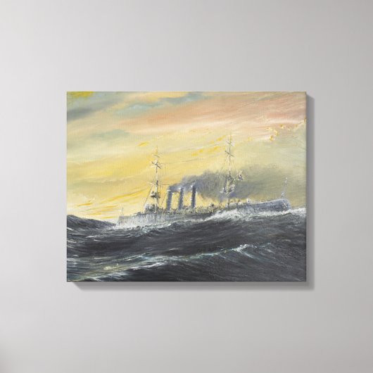 Emden rides the waves Indian Ocean 1914 2011 Canvas Afdruk (Voorkant)