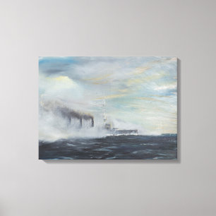 Emden "The Swan of the East" 1914 2011 Canvas Afdruk