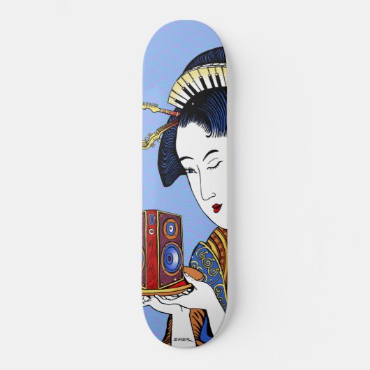 Emek "Japanse muziekdame" Skateboard (Voorkant)