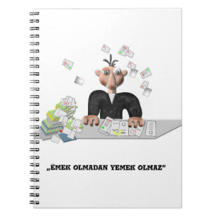 Emek olmadan yemek olmaz Gepersonaliseerd Notitieboek