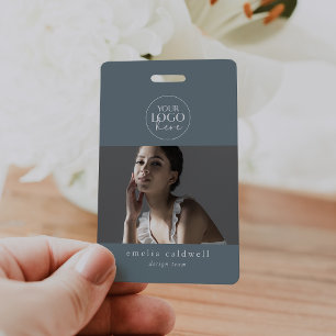 EMELIA Blauwe Beveiligingsnaam Tag Foto Personeels Badge