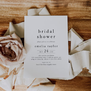 EMELIA Boho Minimalistisch Uniek Rustiek Vrijgezel Kaart