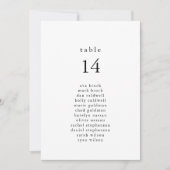 EMELIA Boho Minimalistische Wedding Seating Chart  (Voorkant)