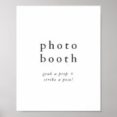 EMELIA Boho Printable Wedding Photo Booth Sign Poster (Voorkant)