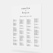 EMELIA Boho Unieke Acryl Trouwstoel Grafiek Acryl Bord (Hoek)