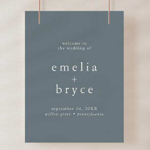 EMELIA Marine Simple Mariage Modèle Affiche de bie