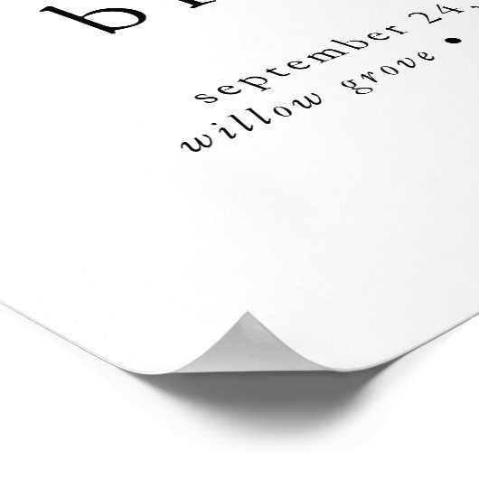 EMELIA Neutral Boho Mariage Modèle Affiche de bien (Coin)