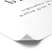 EMELIA Neutral Boho Wedding Welkomstbord Sjabloon Poster (Hoek)