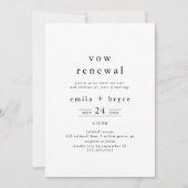 EMELIA Rustic Boho Eenvoudige Moderne Fotogelofte Kaart (Voorkant)