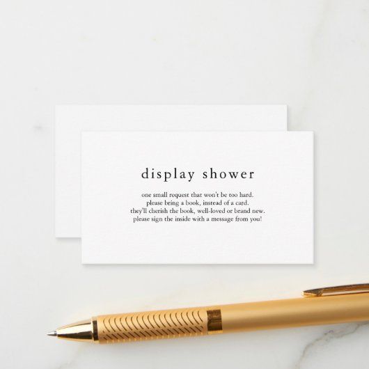 EMELIA Rustic Display Douche Kaart (Voorkant / Achterkant in situ)