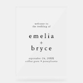 EMELIA Rustique Simple Moderne Boho Mariage Bienve (Recto)