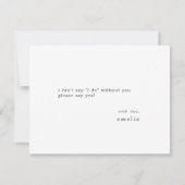 EMELIA Serez-Vous Mes Cartes De Propositions D'Épo (Dos)