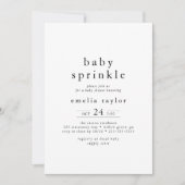 EMELIA Unique Neutral Boho Simple Baby Sprinkle Kaart (Voorkant)