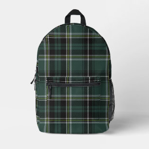 Emerald Academic Plaid Bedrukte Rugzak