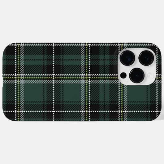 Emerald Academic Plaid Case-Mate iPhone Case (Achterkant (horizontaal))