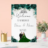 Emerald acryl bruiloft teken acryl bord (Huwelijk)