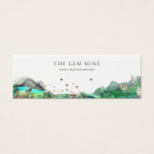 Emerald Agate Earring Mini Display Business Card (Devant)