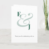 Emerald Ampersand | Numéro de Table (Plié) (Dos)