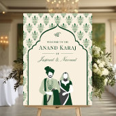 Emerald Anand Karaj Sikh Affiche de bienvenue Mari