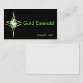 Emerald and Gold Logo Visitekaartje (Voorkant / Achterkant)