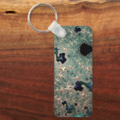 Emerald and Gold Mandelbrot Sleutelhanger (Voorkant)