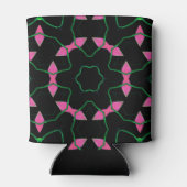 Emerald and Pink Kaleidoscope Blikjeskoeler (Achterkant)