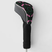 Emerald and Pink Kaleidoscope Golfheadcover (Schuin)