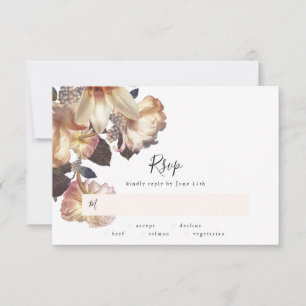 Emerald Antique Vintage Wedding Carte RSVP