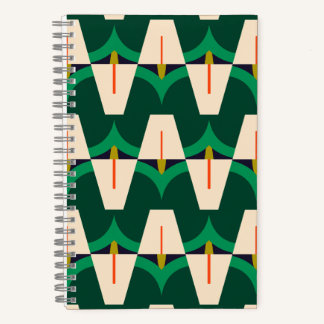 Emerald Arc moderne geometrische botanische notiti Notitieboek