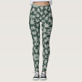 Emerald Asanoha: een traditioneel Japans ontwerp Leggings