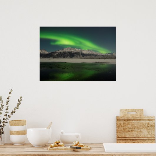 Emerald Aurora Poster (Keuken)