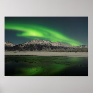 Emerald Aurora Poster