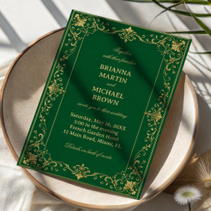 Emerald Barok Luxe Keltisch Kaart