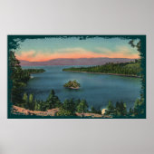 Emerald Bay - Lake Tahoe Canvas Afdrukken Poster (Voorkant)