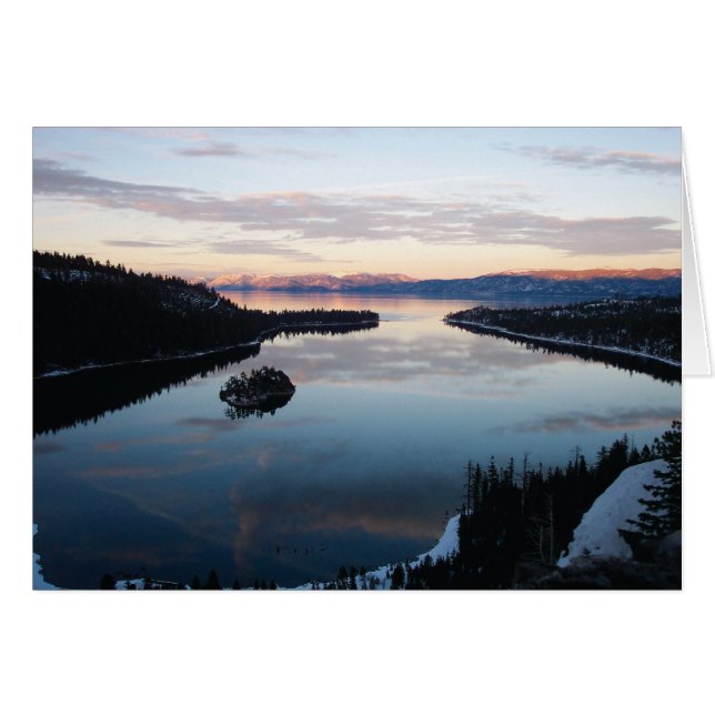 Emerald Bay, Lake Tahoe Card (Devant horizontal)