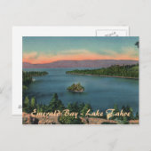 Emerald Bay - Lake Tahoe Carte postale (Devant / Derrière)