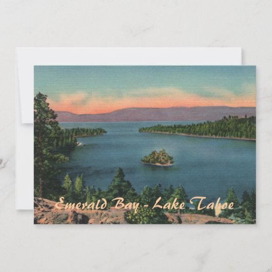 Emerald Bay - Lake Tahoe Party Uitnodiging (Voorkant)