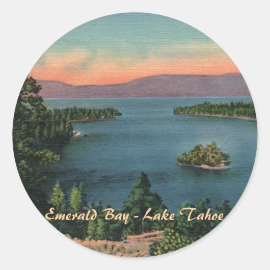 Emerald Bay - Lake Tahoe Stickers (Voorkant)